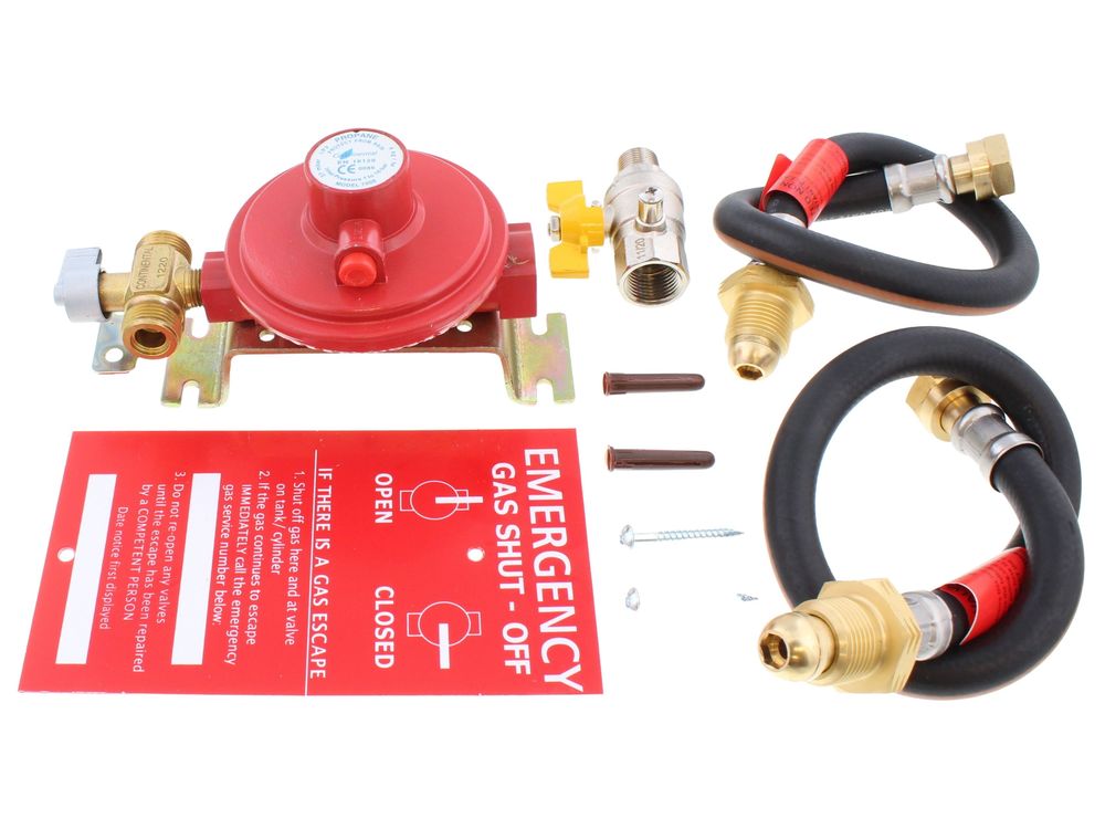 LPG Manual Changeover Kit with POL Fittings | 2 Cylinder OPSO Safety | LPG Gas