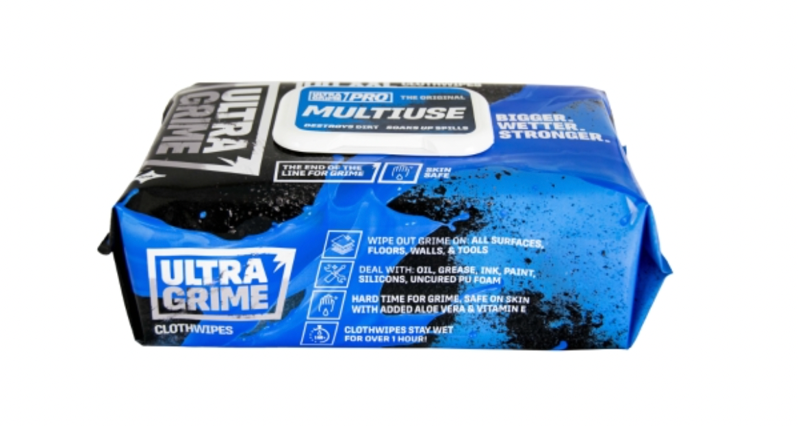 Uniwipe Ultragrime Huge Industrial Wipes Pack of 100