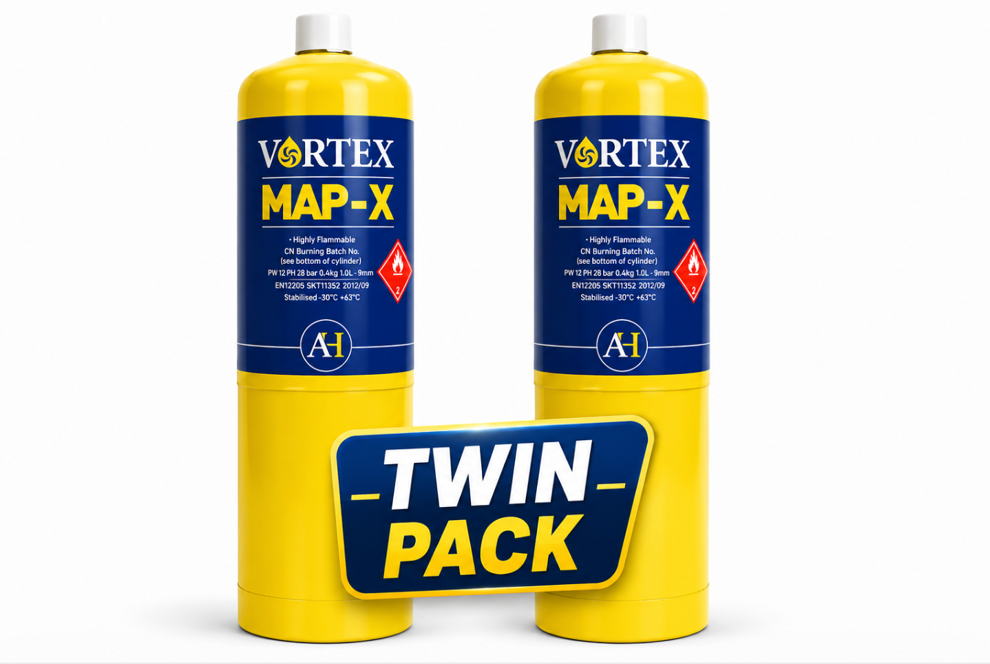 Vortex Map-X Gas Canister - Twin Pack