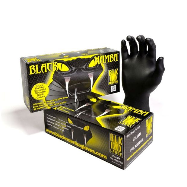 BLACK MAMBA DISPOSABLE NITRILE GLOVES