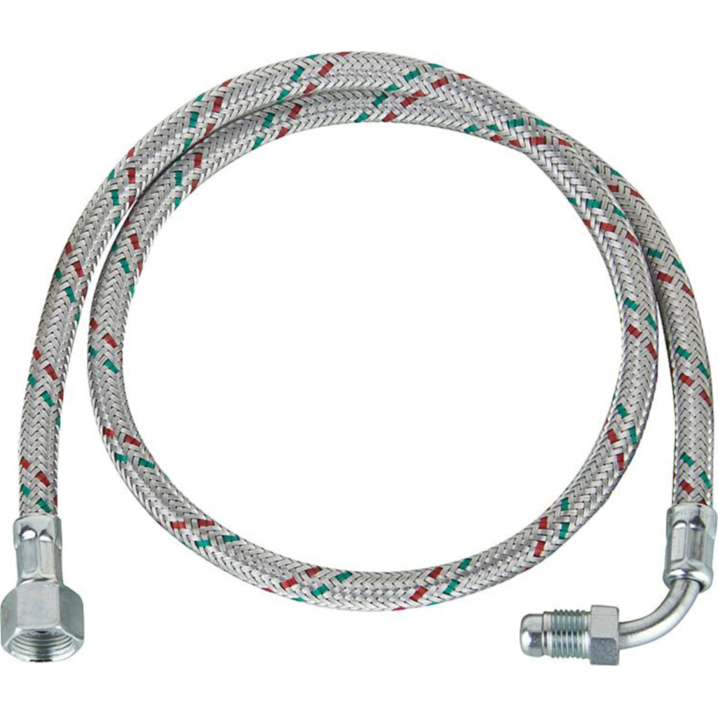 Riello Flexible Oil Hose / Line | 1000mm | 1/4 90 Degree Elbow x 3/8 Female | 3007672