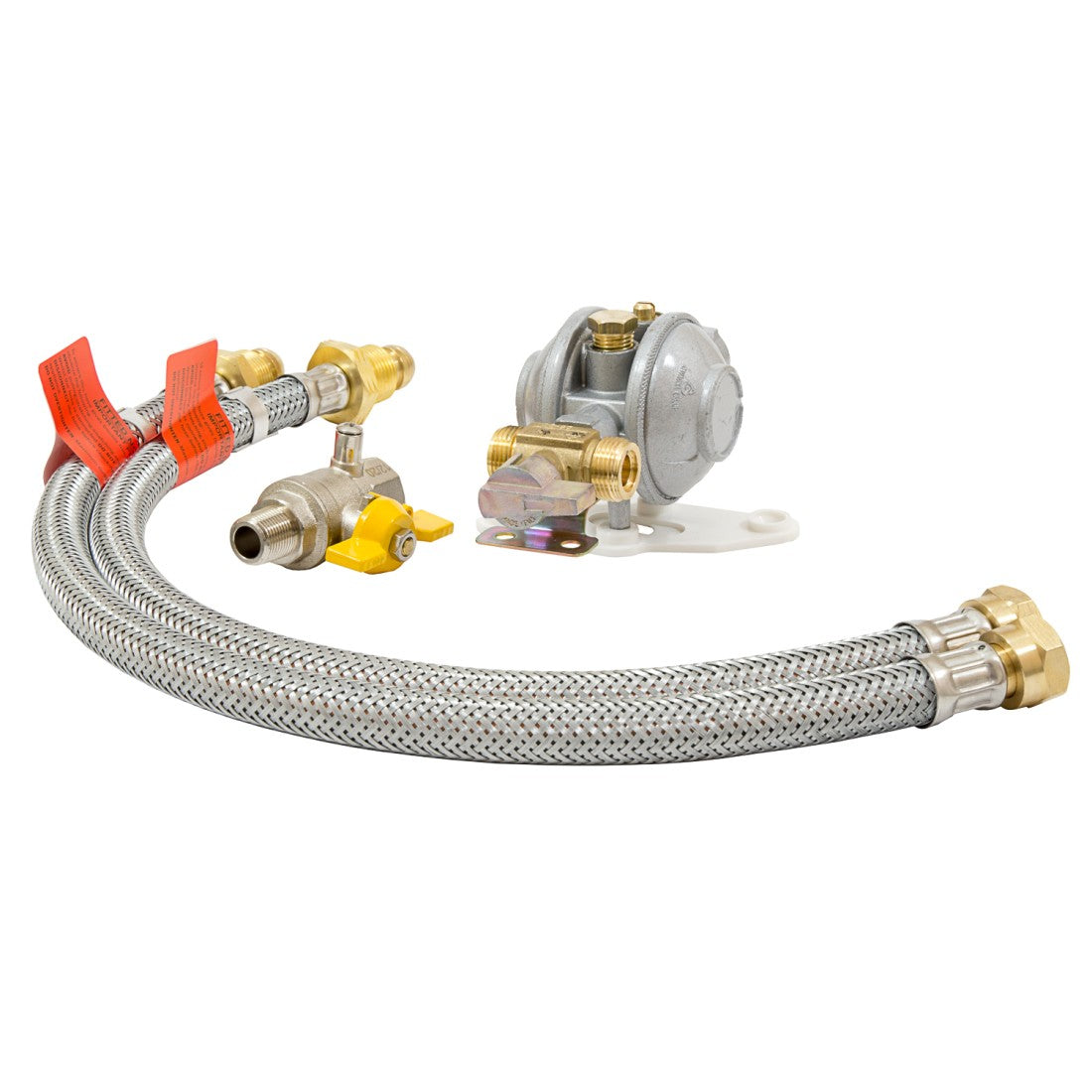 LPG Changeover Kit with POL Fittings with Over-braided Pigtails