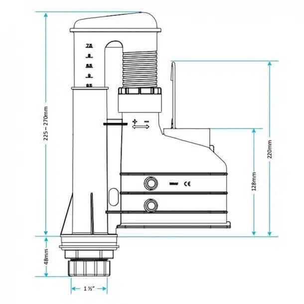 Viva Skylo Dual Flush Height Adjustable Syphon AS01
