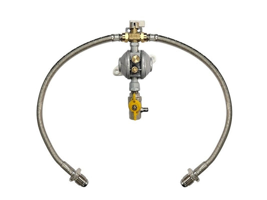 Manual Changeover Kit with POL Fittings, OPSO & Stainless Steel Pigtail