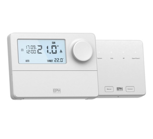EPH CP4D OpenTherm Wireless Programmable Room Thermostat with Dial
