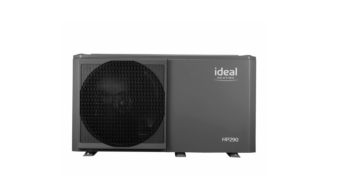 Ideal Heating HP290 Monobloc 1Phase Air Source Heat Pump & Antifreeze Valves