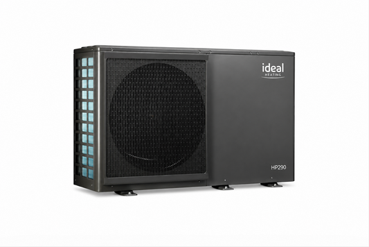 Ideal Heating HP290 Monobloc 1Phase Air Source Heat Pump & Antifreeze Valves